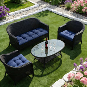 Aegisun cushions with non-slip base to prevent slipping on outdoor chairs.