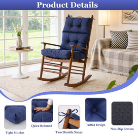 Aegisun cushion with secure ties prevents shifting on chairs.
