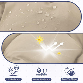 Aegisun cushion fabric 300GSM with TPU backing resists moisture and fading.