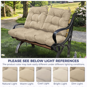 Aegisun wicker U-shape cushion 19x19x5 designed for durability outdoors.