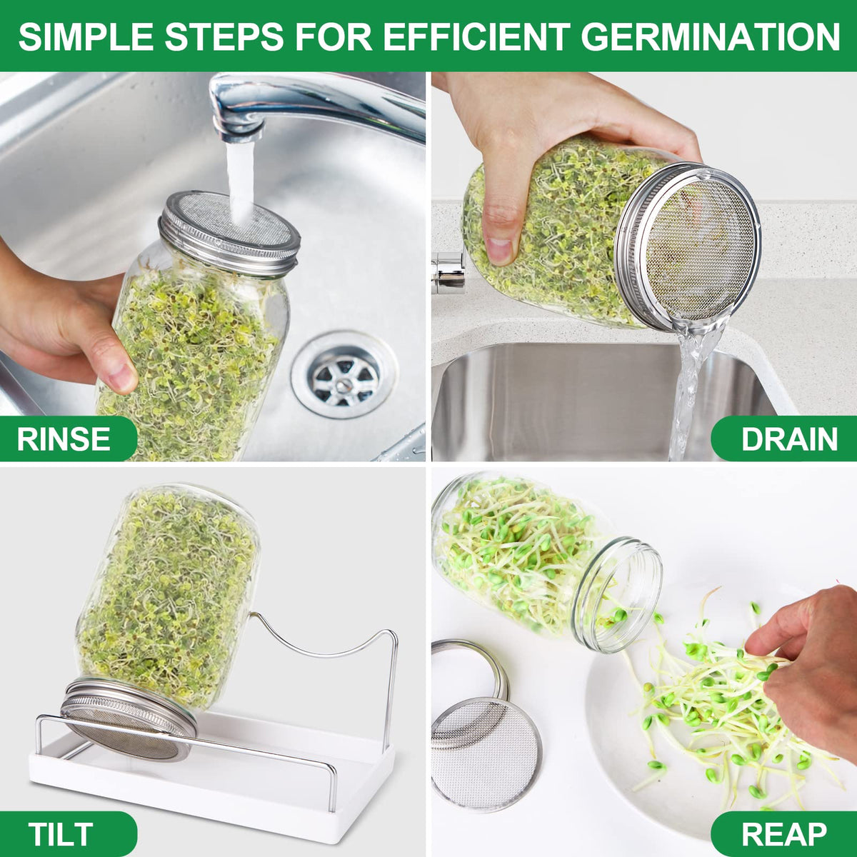 AeKahtay blackout sleeves create a dark sprouting environment