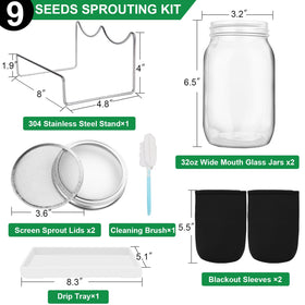 AeKahtay stainless steel sprout lids for efficient drainage