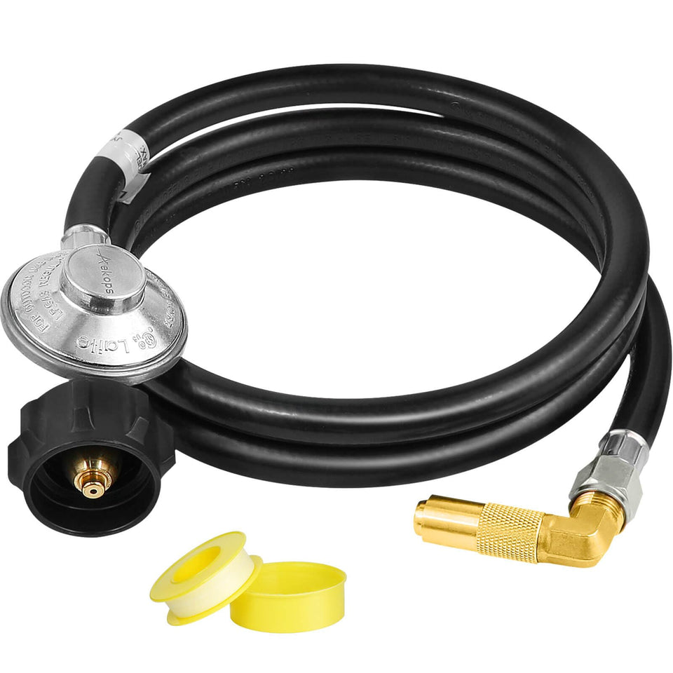 Aekops 5 ft propane hose with regulator for reliable Blackstone connections