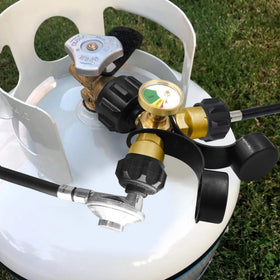 Aekops propane splitter highlighting solid brass construction and longevity