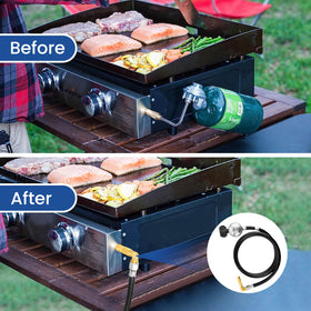 Aekops weather resistant brass and rubber hose for outdoor cooking