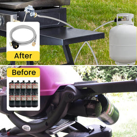 Aekops hose compatibility with Weber Q grills for flexible outdoor cooking