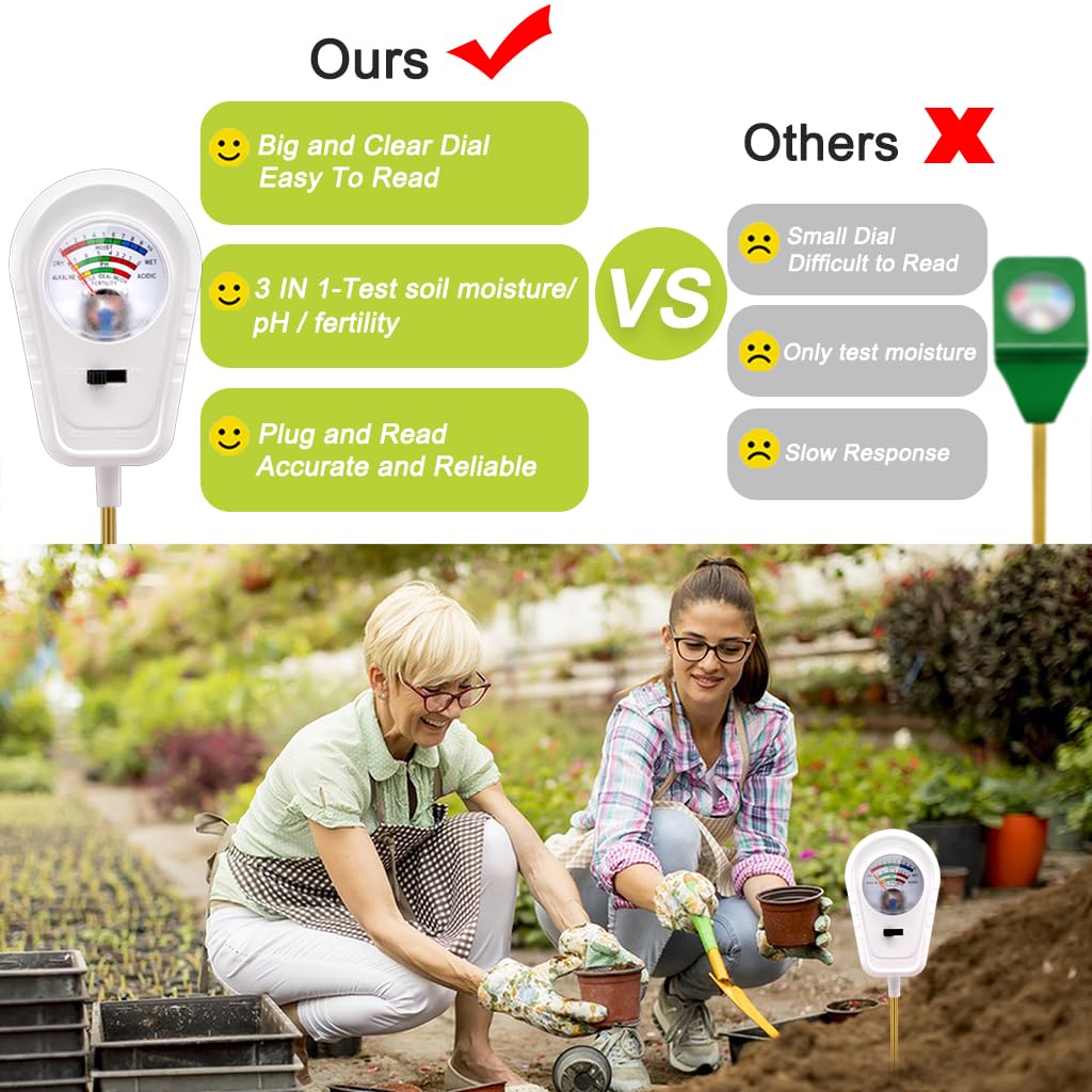 Aenncci indoor use setup with houseplant moisture reading