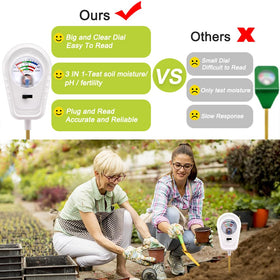 Aenncci indoor use setup with houseplant moisture reading