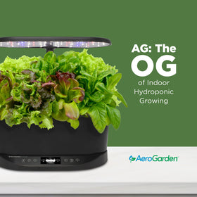 AeroGarden Bounty Basic 30W LED lights promote quick indoor growth