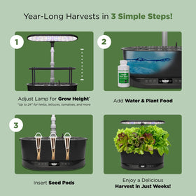 AeroGarden Bounty Basic is easy to assemble and start