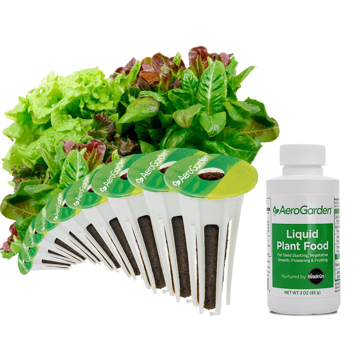 AeroGarden Heirloom Salad Mix pods ready to grow fresh greens on your counter