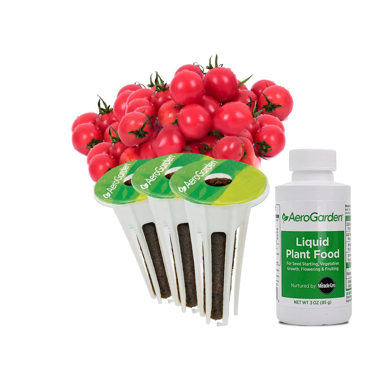AeroGarden Mighty Mini cherry tomato seed pods kit ready for indoor harvest