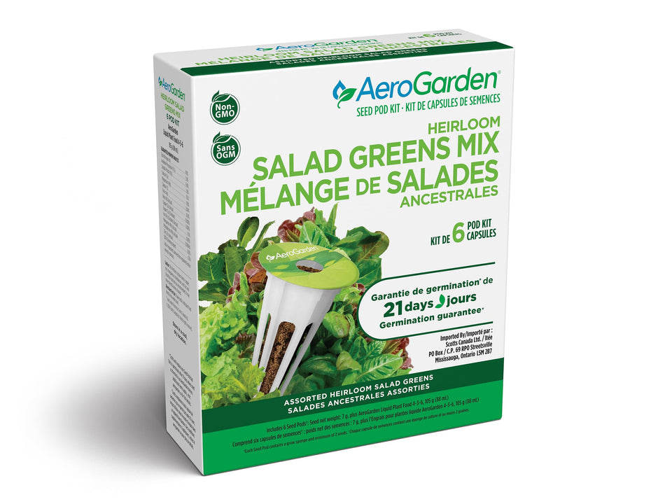 AeroGarden mixed romaine seed pods kit ready for indoor year-round salads.