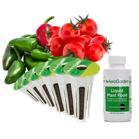 AeroGarden Salsa Garden Seed Pod Kit with 6-pod setup for fresh salsa ingredients at home.