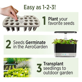 AeroGarden Seed Starting & Transplanting Guide included for easy setup