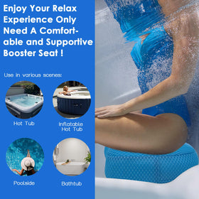 AEROiVi booster seat non-slip bottom keeps stable during bath or jets