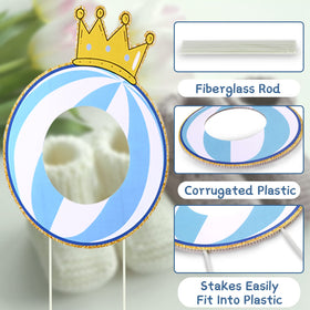AerWo crown pattern sign enhances regal photo moments at reveals