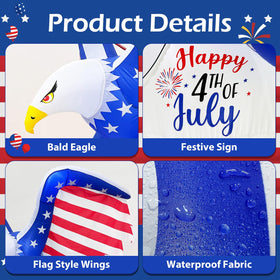 AerWo photo backdrop eagle for memorable holiday photos.