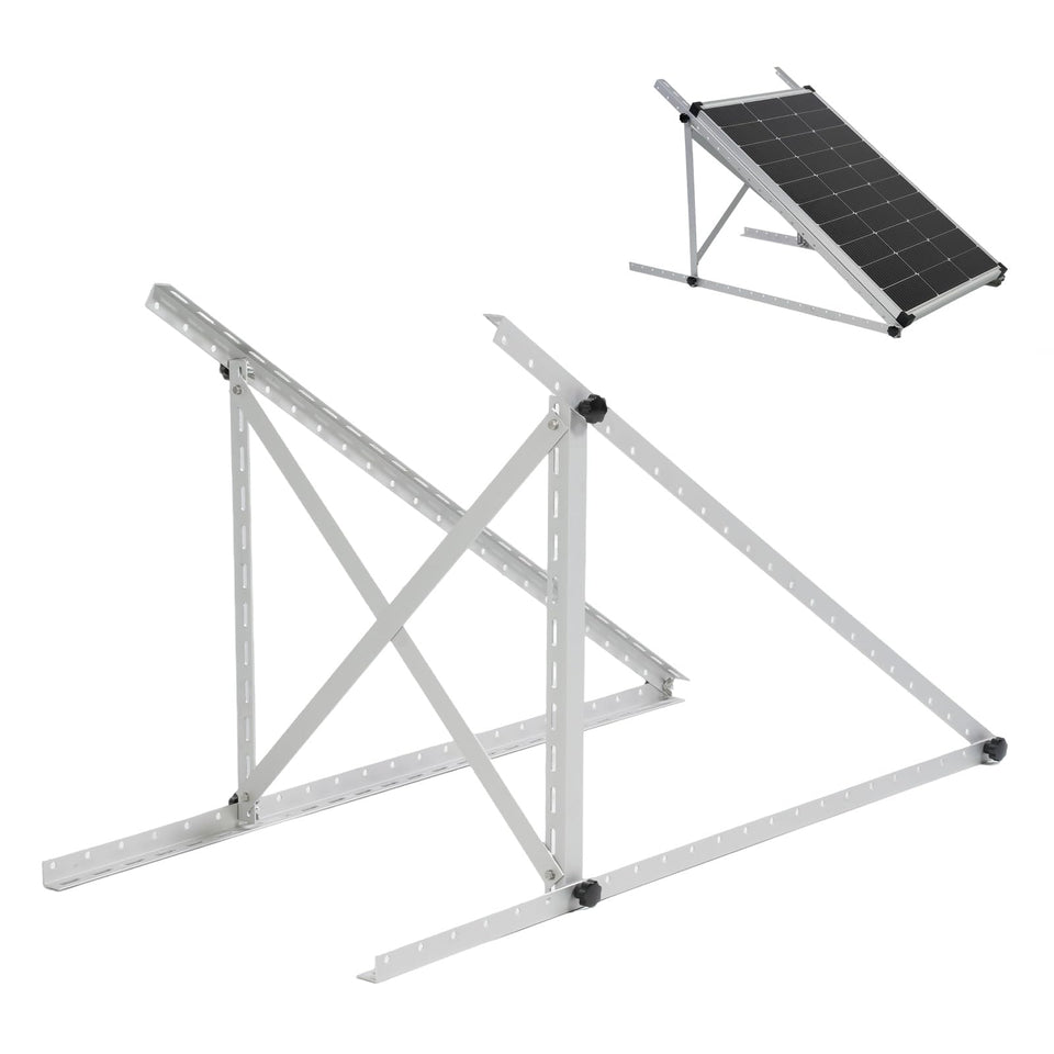 AeternaSol 45-inch brackets secure a solar panel on a sturdy roof.
