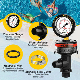 AetralYB waterproof gauge ensures reliable pressure monitoring during pool use