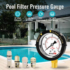 AetralYB gauge showcasing the stainless steel housing for durability