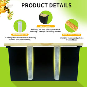 Aetwhy 2-pack 3.5L bee feeder top view for space planning