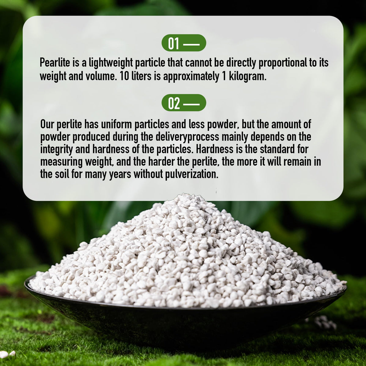 Afawall Gift perlite used in raised bed promoting loose soil
