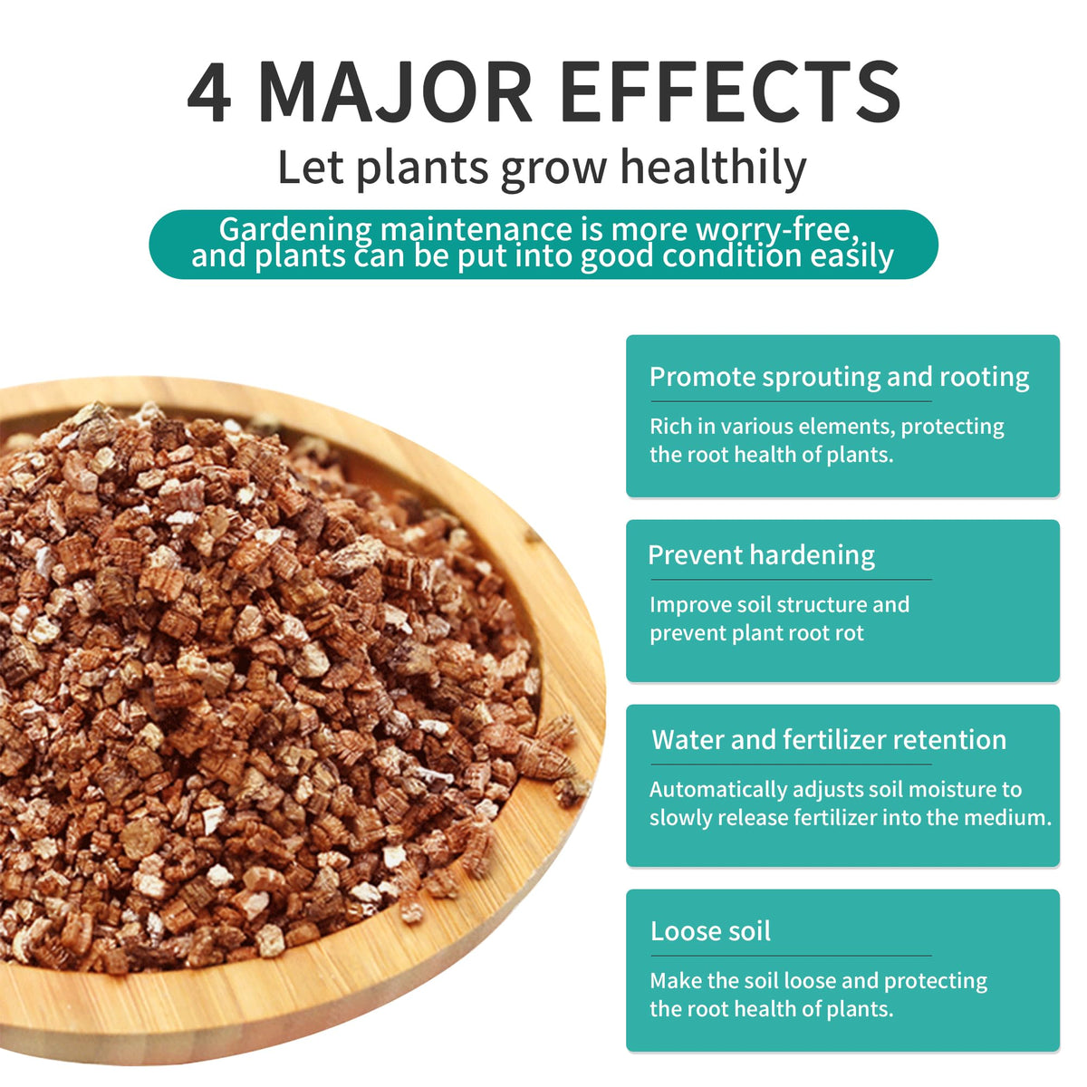 Afawall gift vermiculite blended into potting mix improves drainage.