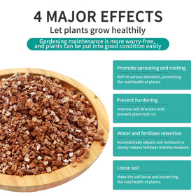 Afawall gift vermiculite blended into potting mix improves drainage.