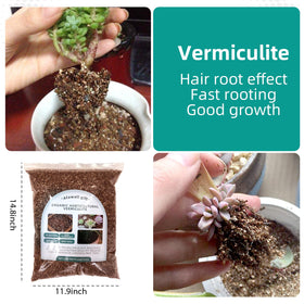 Afawall gift vermiculite as propagation medium, lightweight and easy to mix.