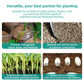 Afawall gift vermiculite used for seed starting, promoting even germination.