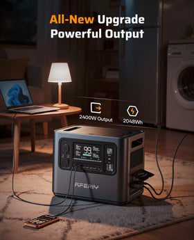AFERIY P210 digital display highlights real-time power and status at a glance.