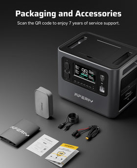 AFERIY P210 solar panel compatibility enables flexible off-grid charging.
