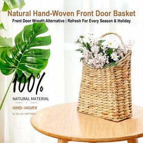 AFFDEUP front door basket with a woven handle for versatile hanging or surface display.