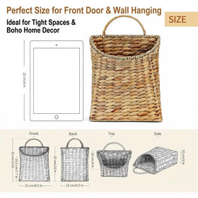 AFFDEUP front door basket is lightweight and surface-friendly to protect walls and doors.