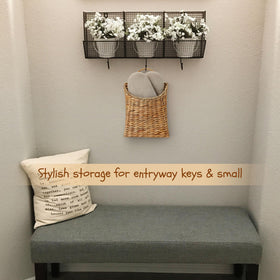 AFFDEUP front door basket provides practical storage for keys, magazines, or envelopes near the door.