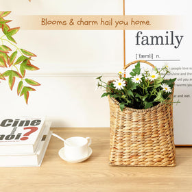 AFFDEUP front door basket weave texture adds boho farmhouse vibe to any entryway.