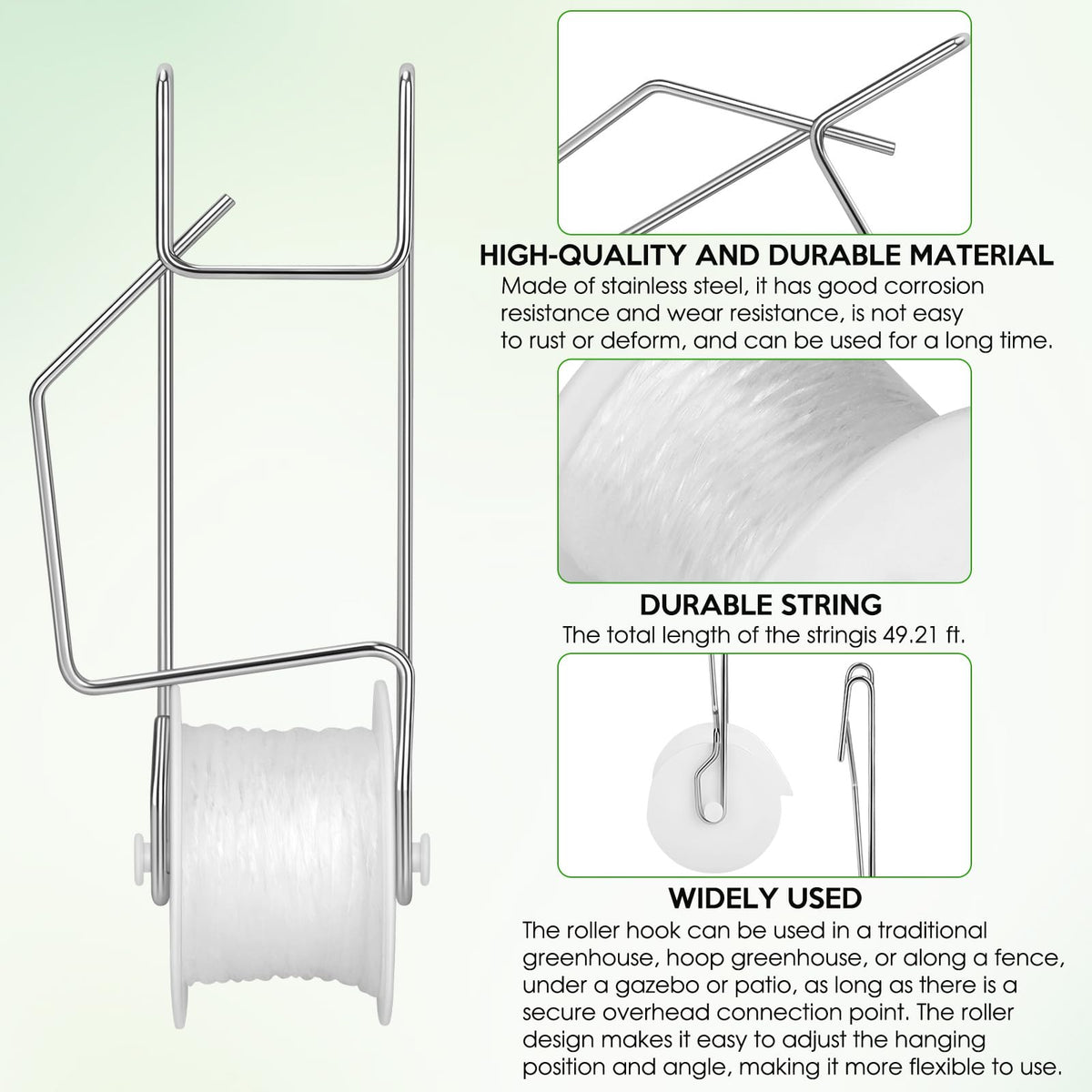 AFFLAT corrosion-resistant material stays rust-free in outdoor conditions.