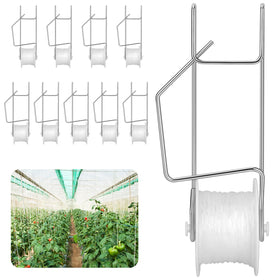 AFFLAT tomato roller hook assembly showing durable hardware and rope.