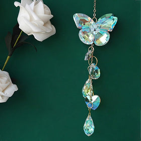Afiaiwei premium K9 crystal butterfly sun catcher highlights sparkle