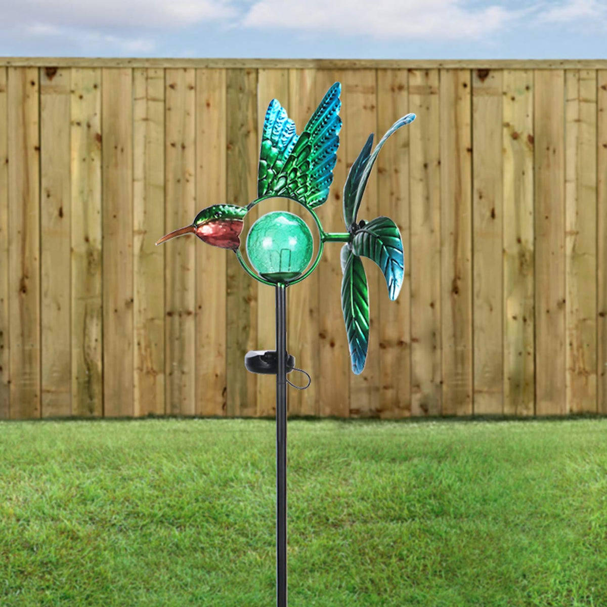 Afirst easy-assembly kit lets you install the wind spinner quickly