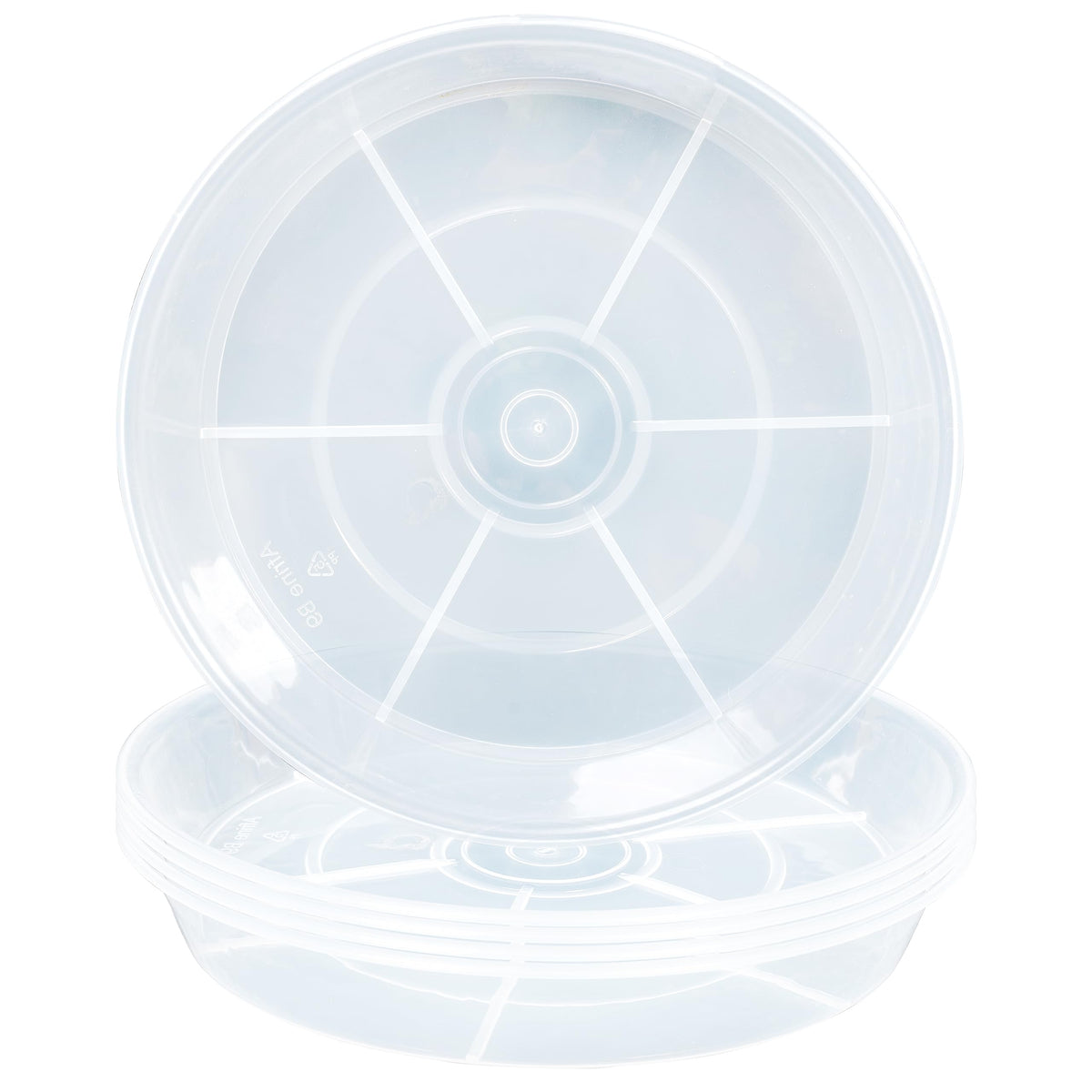 Afrine 8-inch plant saucer top view catching excess water for indoor plants.