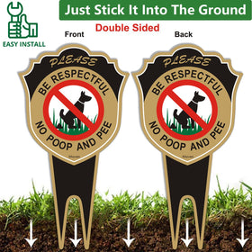 Afuven sign easy installation by simply sticking into ground