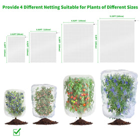afzdby Bird Protection Netting for blueberries guards fruit from birds and pests