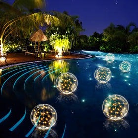 afzdby Elegant pool lighting elevates outdoor spaces without wiring.