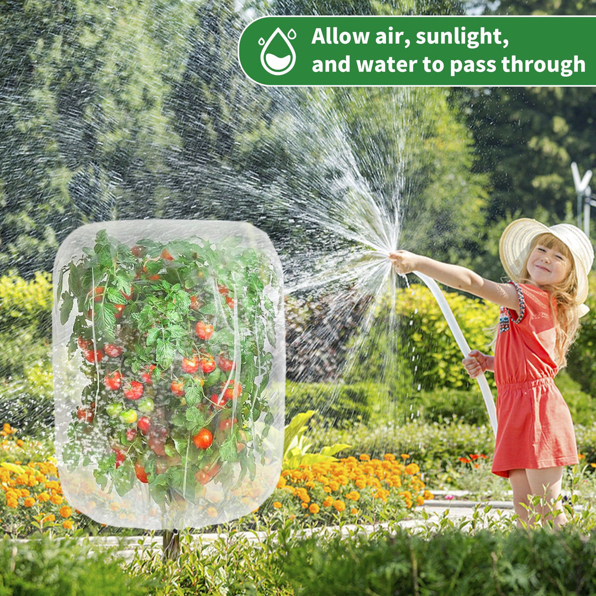 afzdby Fruit Tree Protection Netting for shrubs and trees keeps fruit shielded