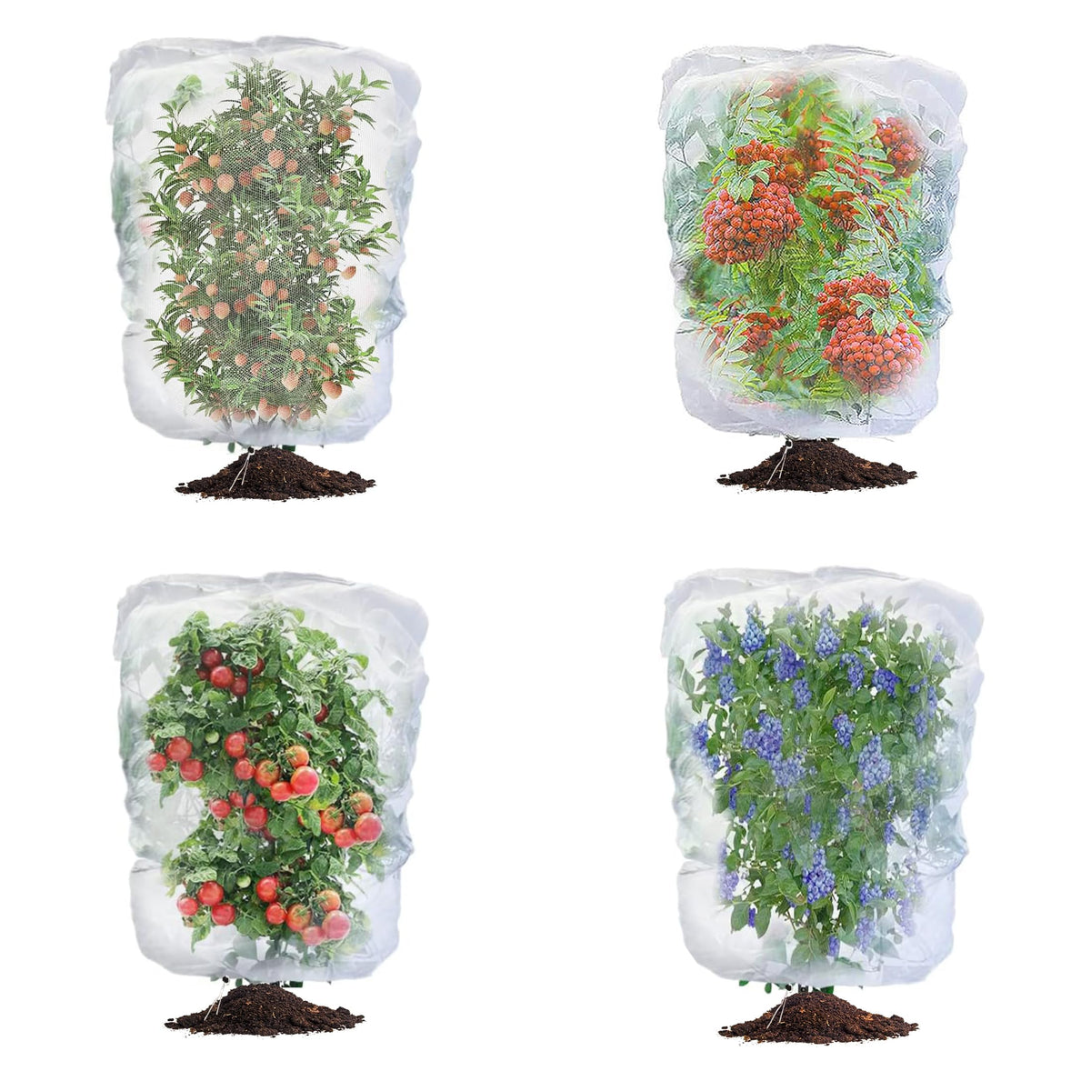 afzdby Garden Mesh Netting with Drawstring protects plants with adjustable security