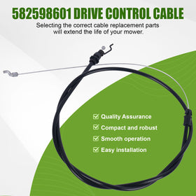 21-inch under-bail drive cable ready for easy installation