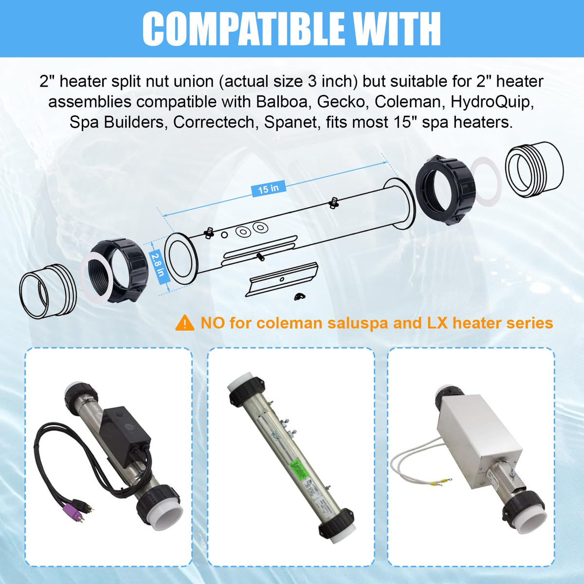 AFZZ heater gasket included split nut for easy installation
