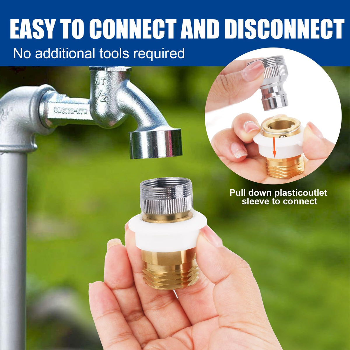 AFZZ removable aerator compatibility feature for faucet adapters